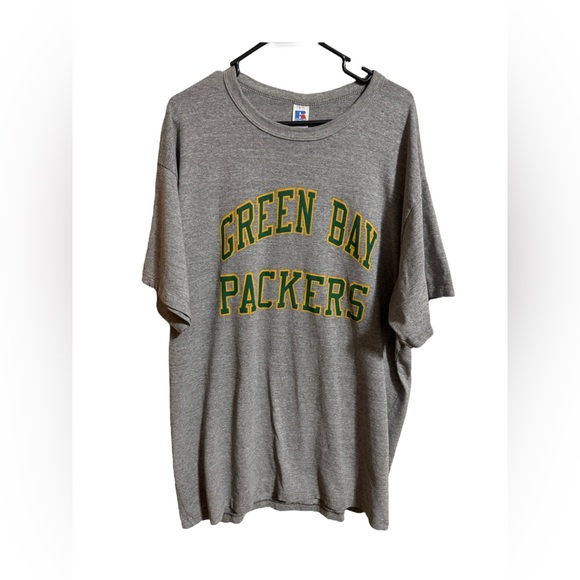 Vintage Men’s XXXL Russell Athletic Green Bay Packers Gray T-Shirt - Picture 1 of 8